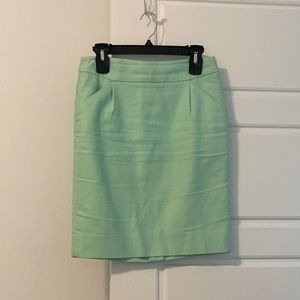 J Crew Factory Teal pencil skirt